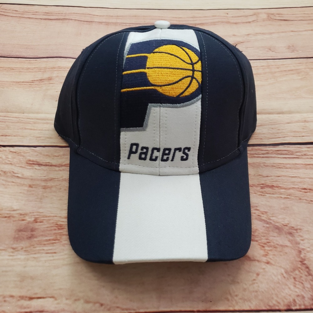 Indiana‎ Pacers Hat Cap Strap Back Blue White Adjustable Mens NBA Basketball B3